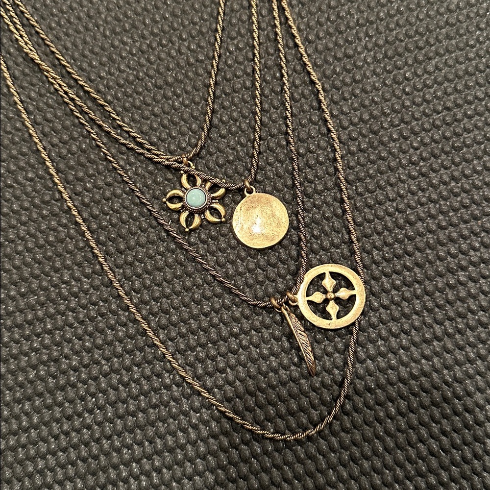 Elegant Gold Layered Necklace